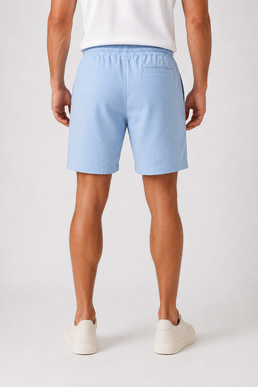 Short Linho Betini's - Azul Bebê