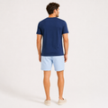 Conjunto Camiseta + Short Linho Betini's - Azul Marinho + Azul Bebê