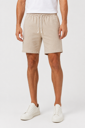 Short Linho Betini's - Bege