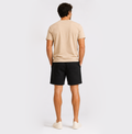 Conjunto Camiseta + Short Linho Betini's - Bege + Preto