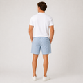 Conjunto Camiseta + Short Linho Betini's - Branco + Azul Bebê