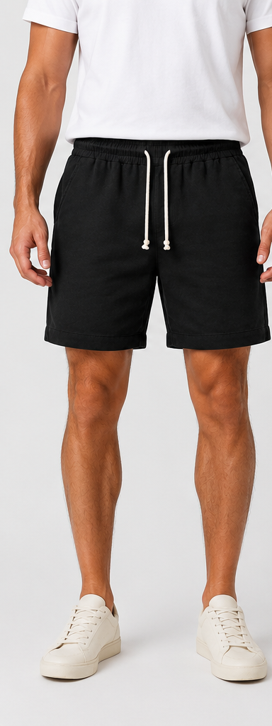 Short Linho Betini's - Preto