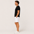 Conjunto Camiseta + Short Linho Betini's - Preto + Branco