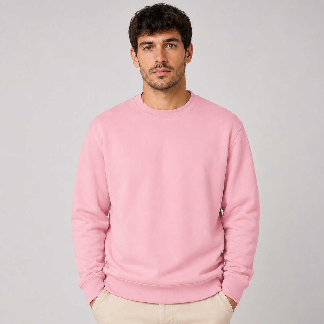 Moletom Gola Careca Betini's - Rosa