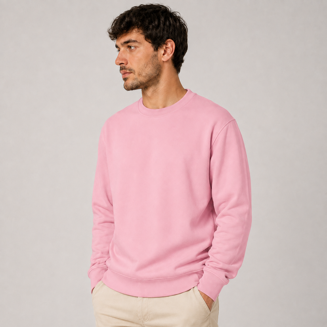 Moletom Gola Careca Betini's - Rosa
