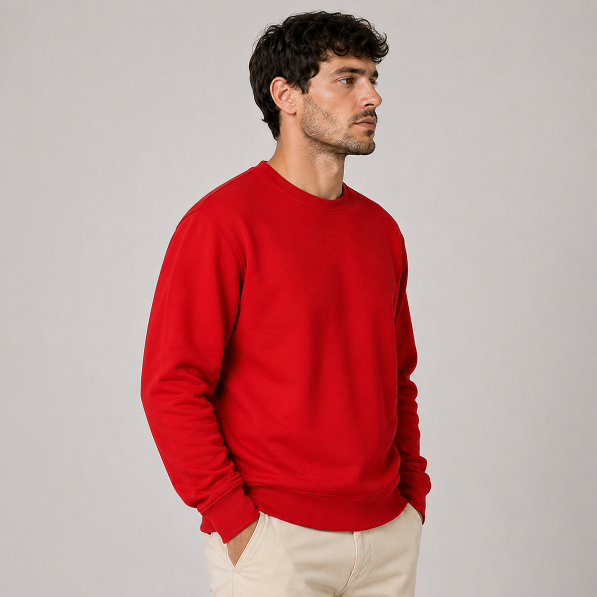 Moletom Gola Careca Betini's - Vermelho